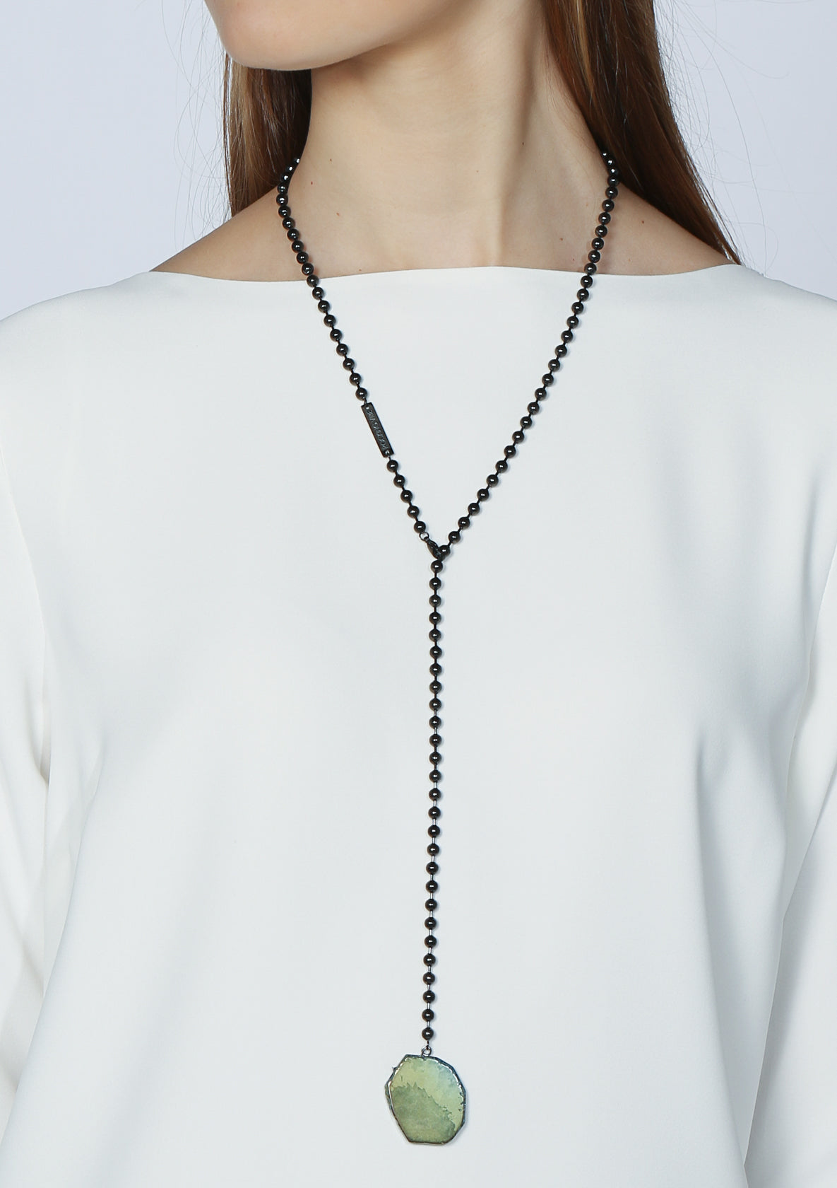 Bia adjustable necklace in gunmetal - Rocking Vibe