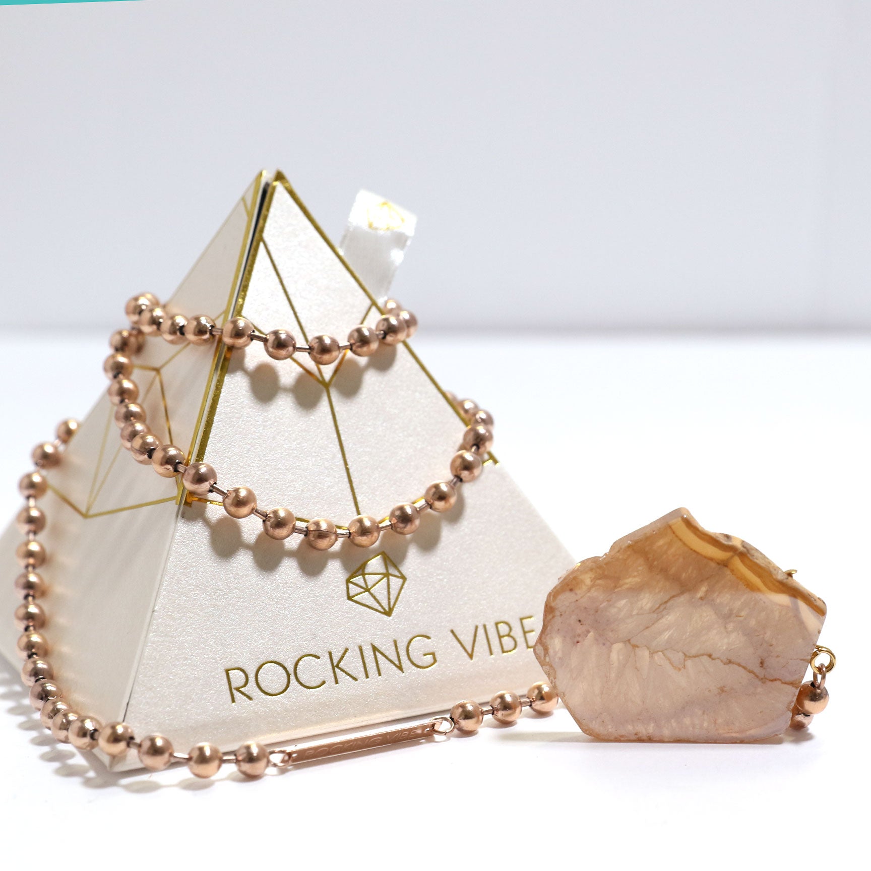 Bia adjustable necklace in rose gold - Rocking Vibe