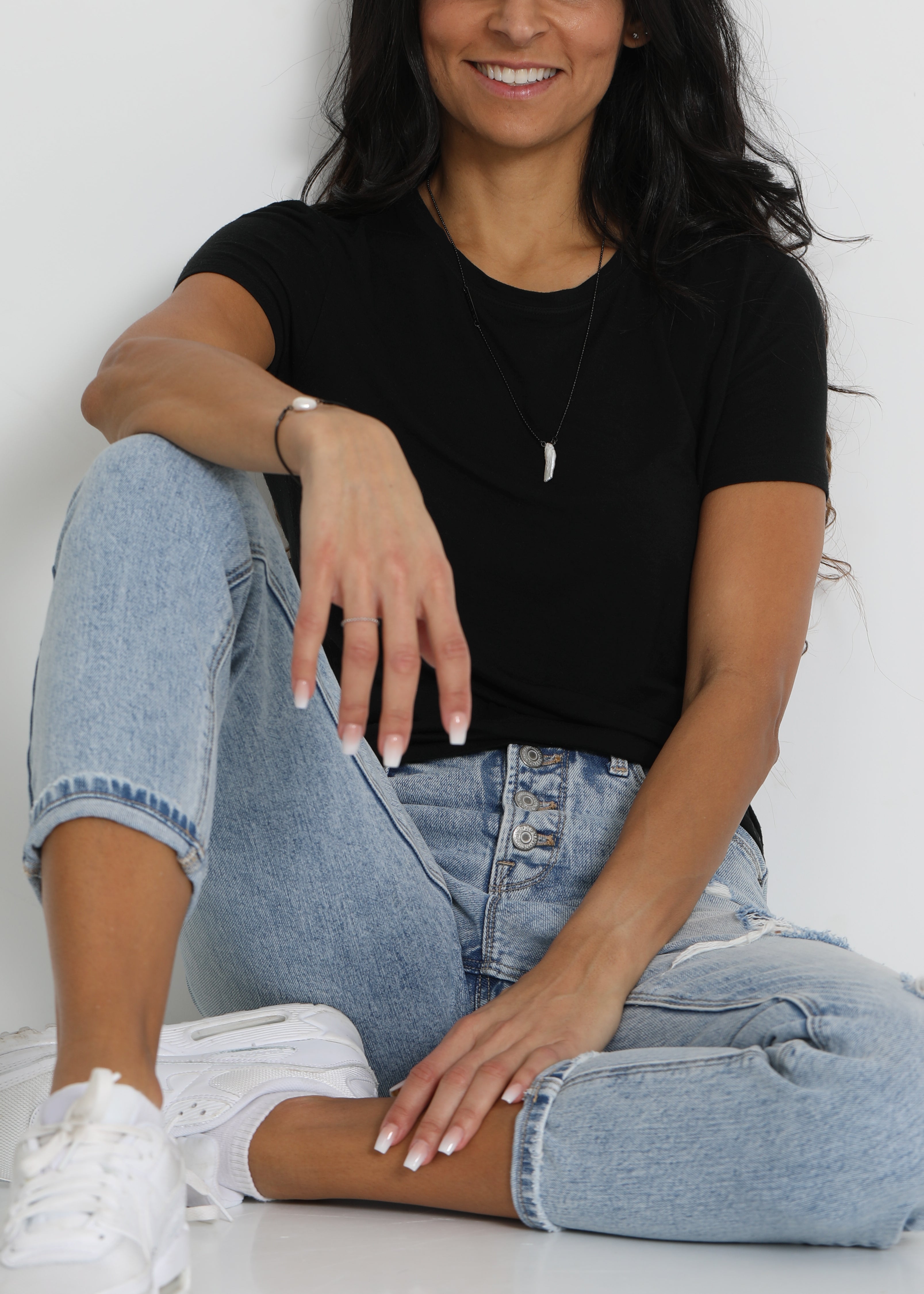 Fluid necklace in gunmetal, unisex - Rocking Vibe