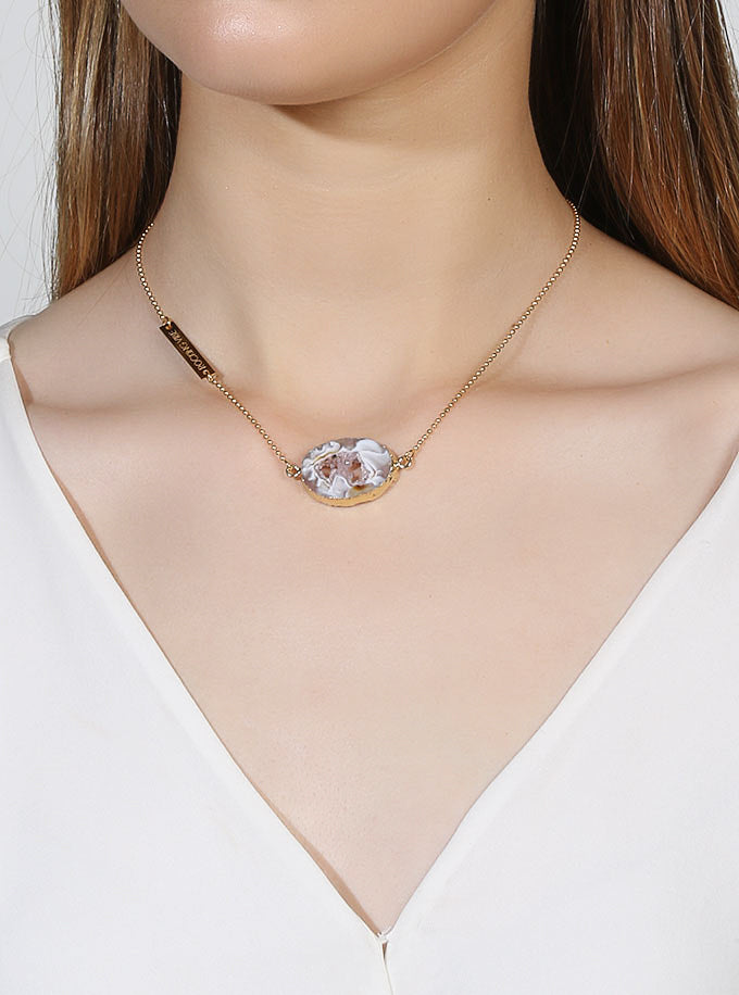 Inferno diffuser necklace in gold - Rocking Vibe