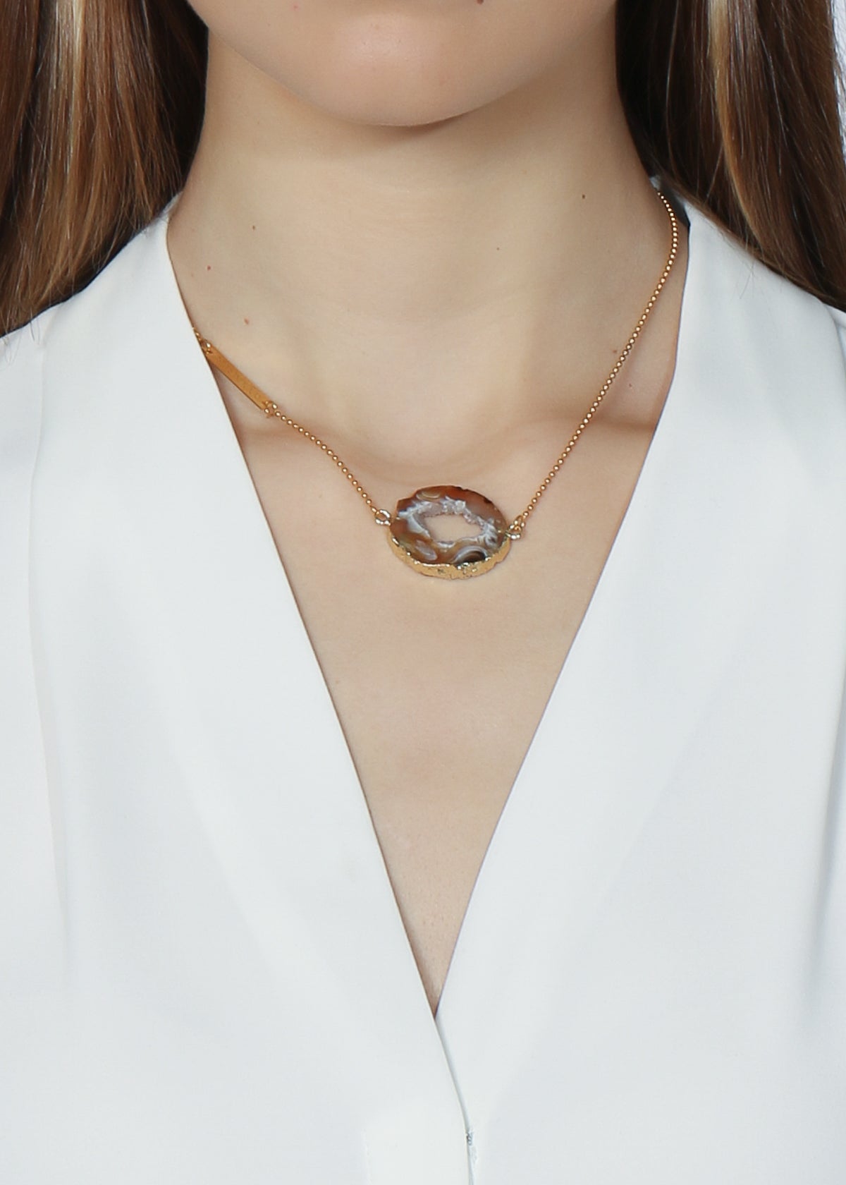Inferno diffuser necklace in gold - Rocking Vibe