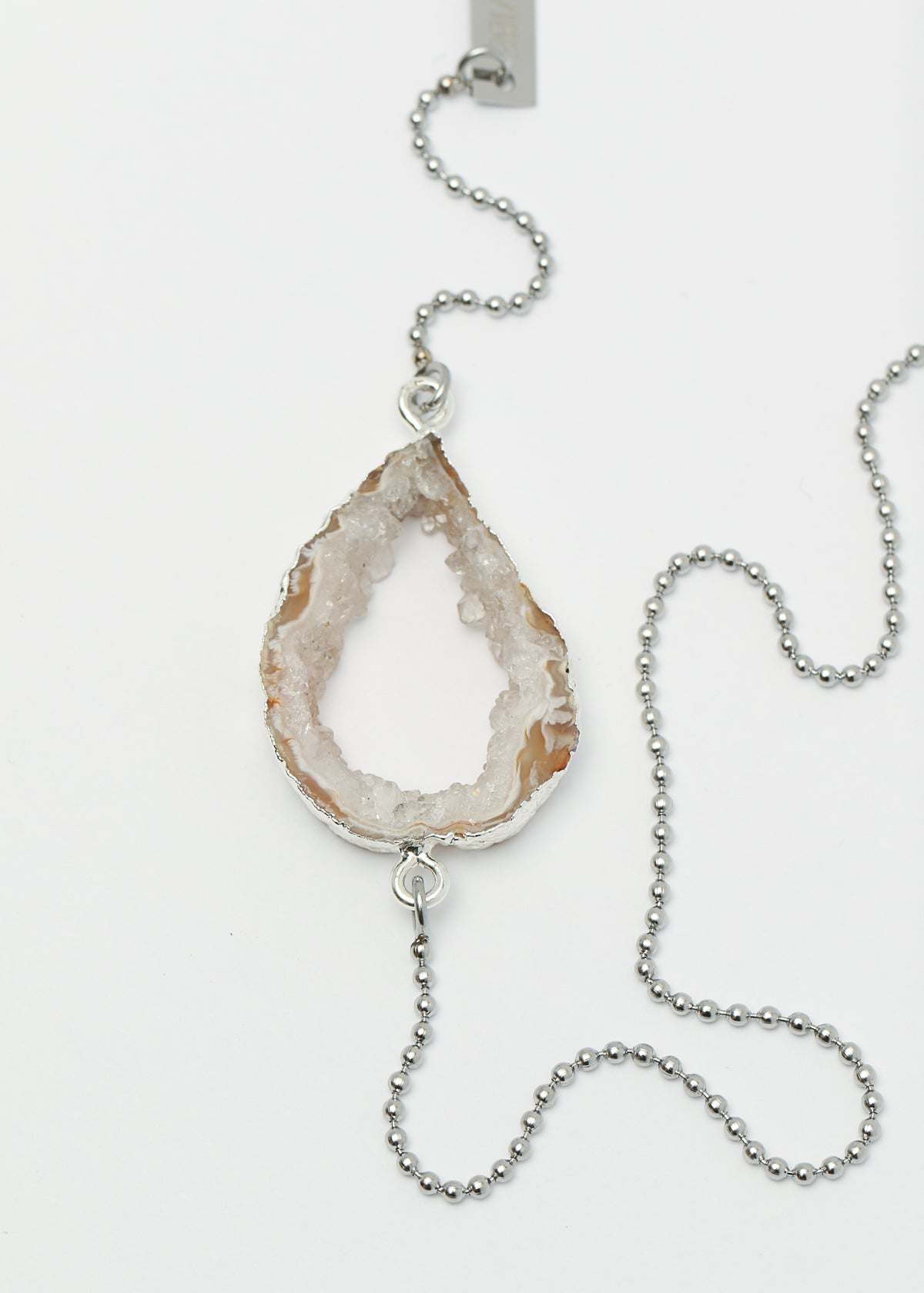 Inferno diffuser necklace in steel - Rocking Vibe