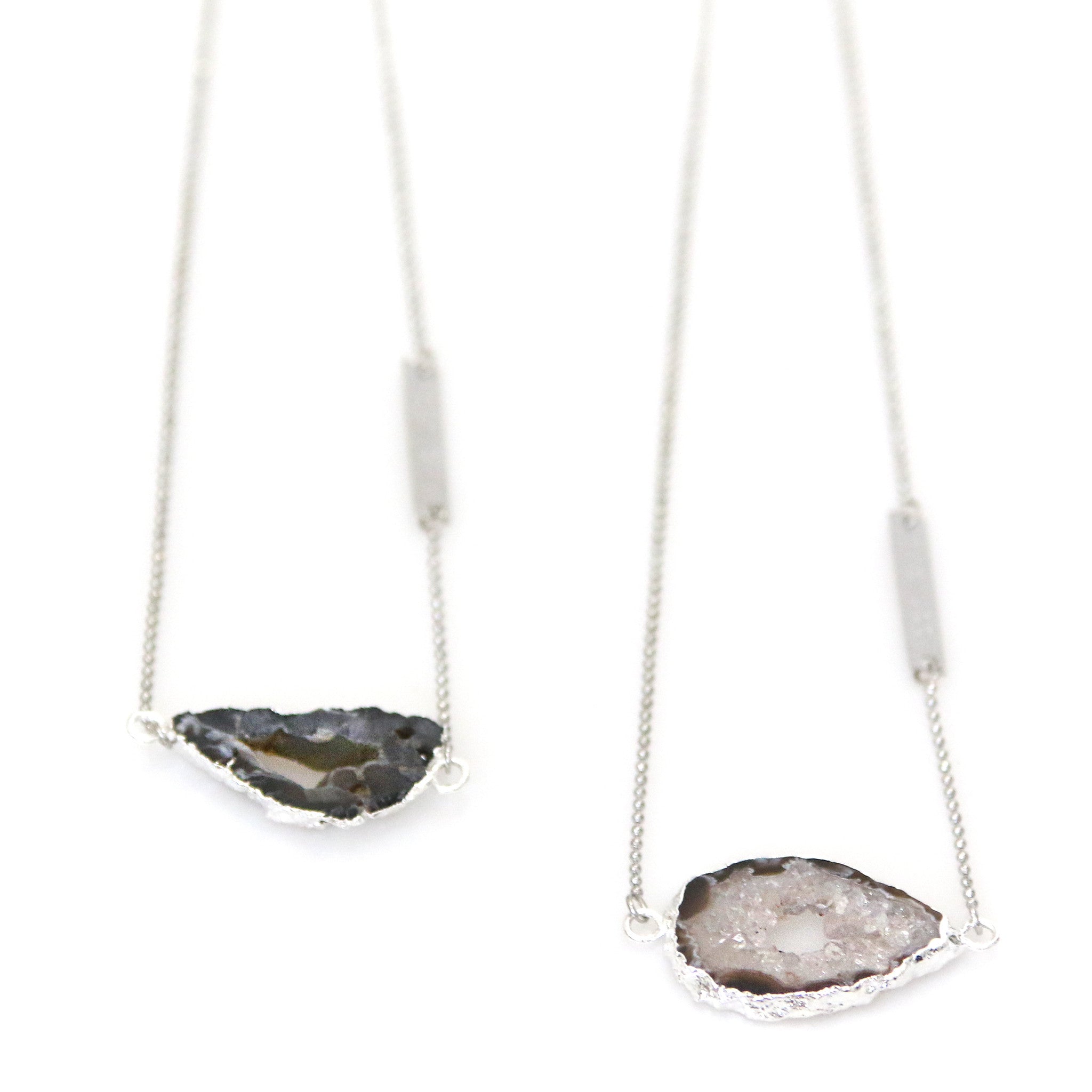 Inferno diffuser necklace in steel - Rocking Vibe