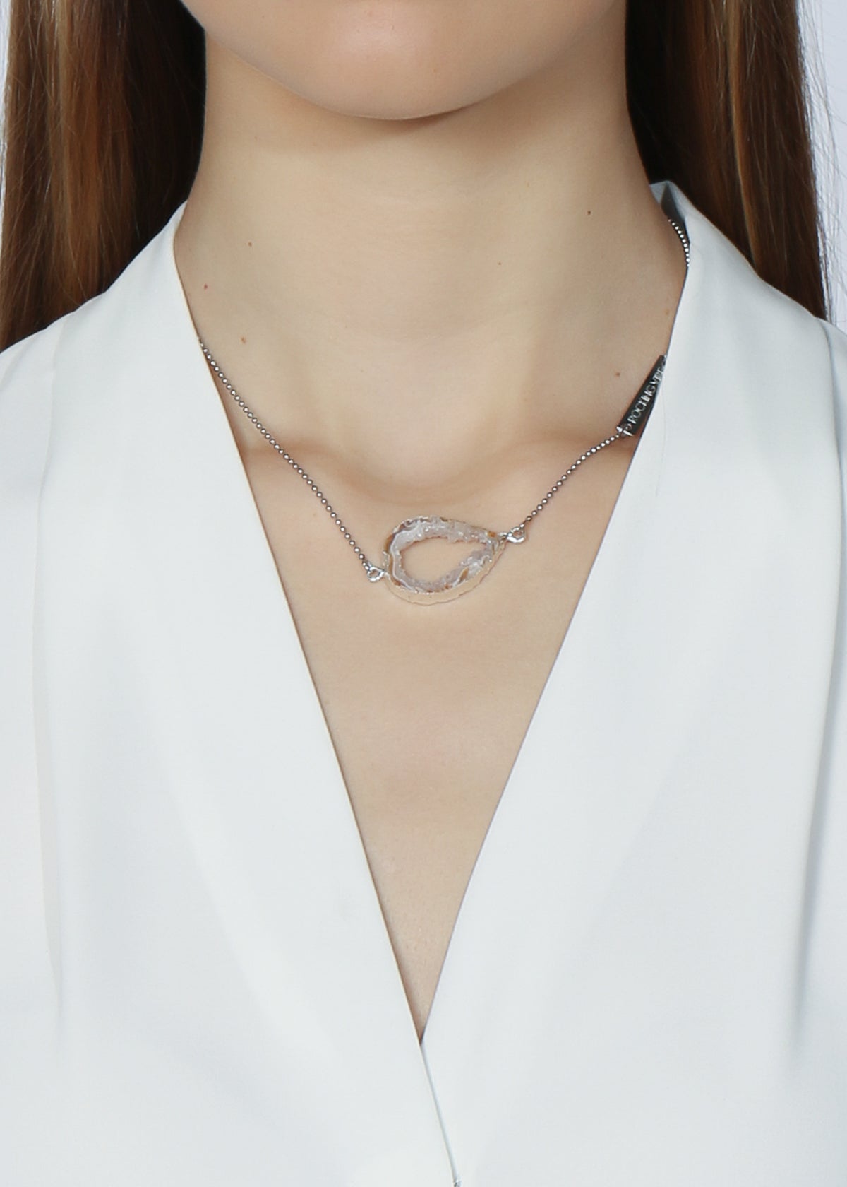 Inferno diffuser necklace in steel - Rocking Vibe