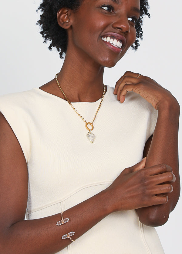 Juno diffuser necklace in gold - Rocking Vibe