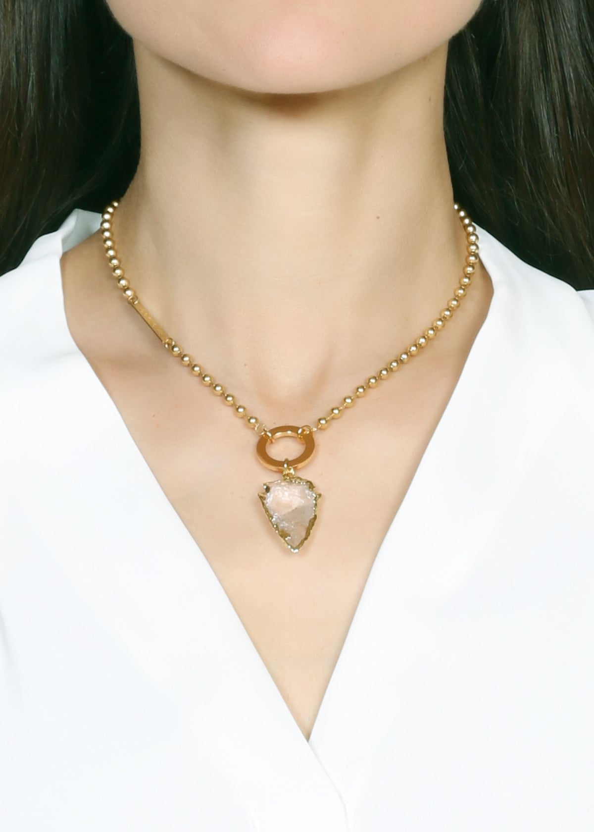 Juno diffuser necklace in gold - Rocking Vibe