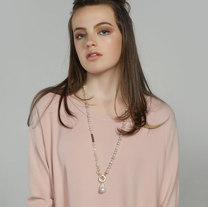 Luminous Soul diffuser necklace in gold - Rocking Vibe