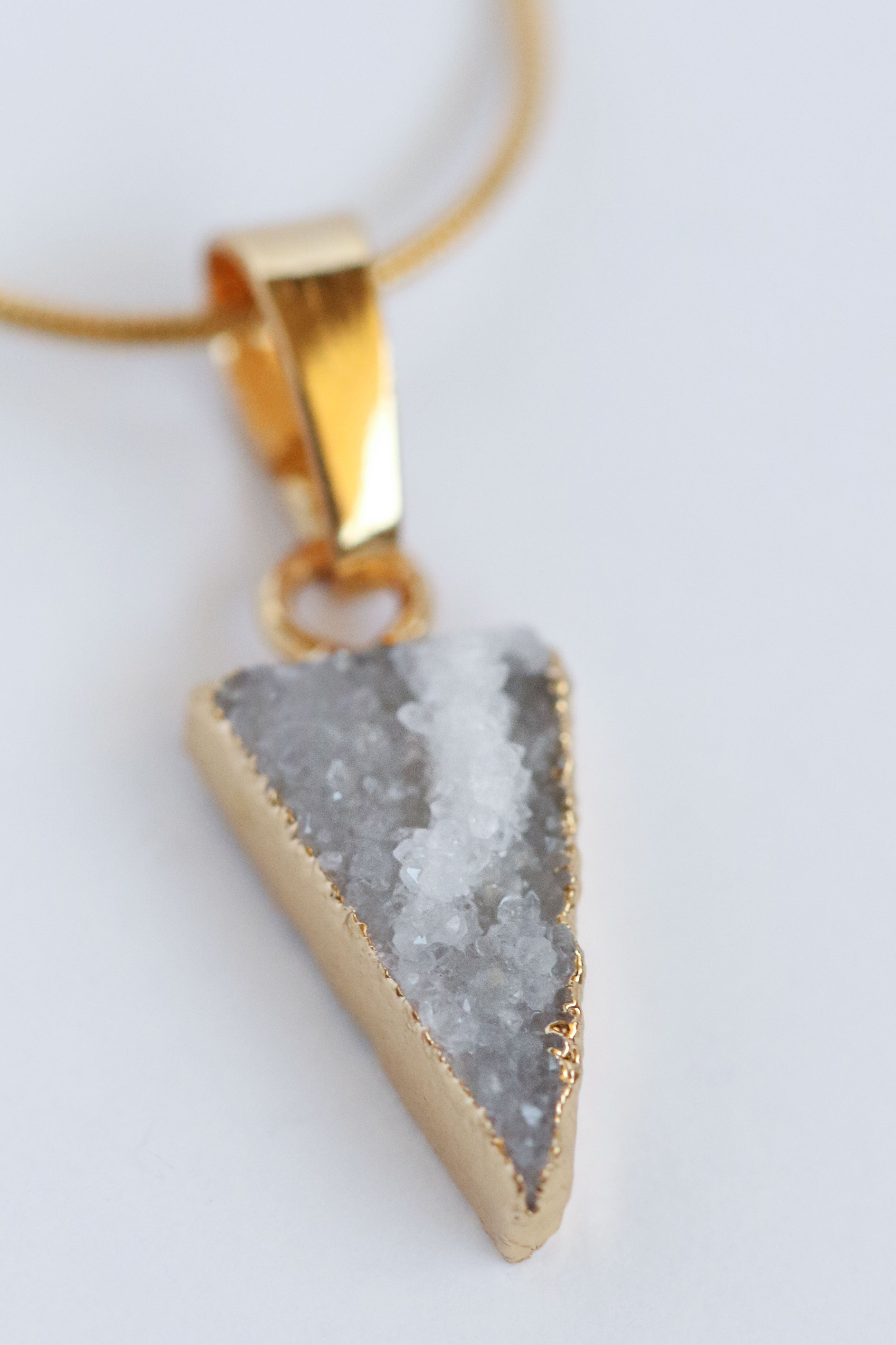 North Star necklace in gold, alternate view - Rocking Vibe