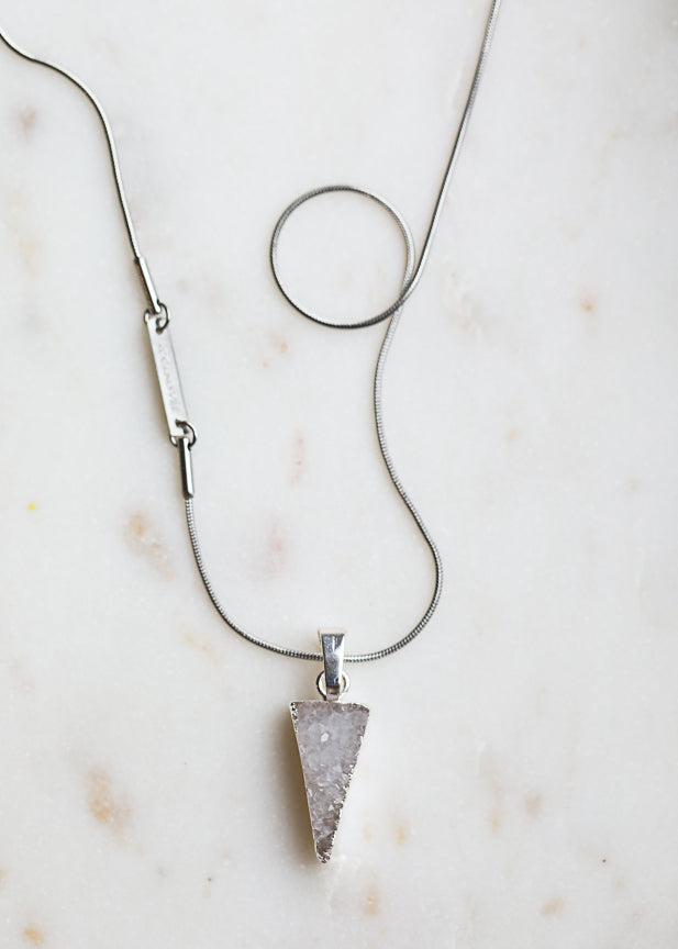 North Star necklace in steel - Rocking Vibe