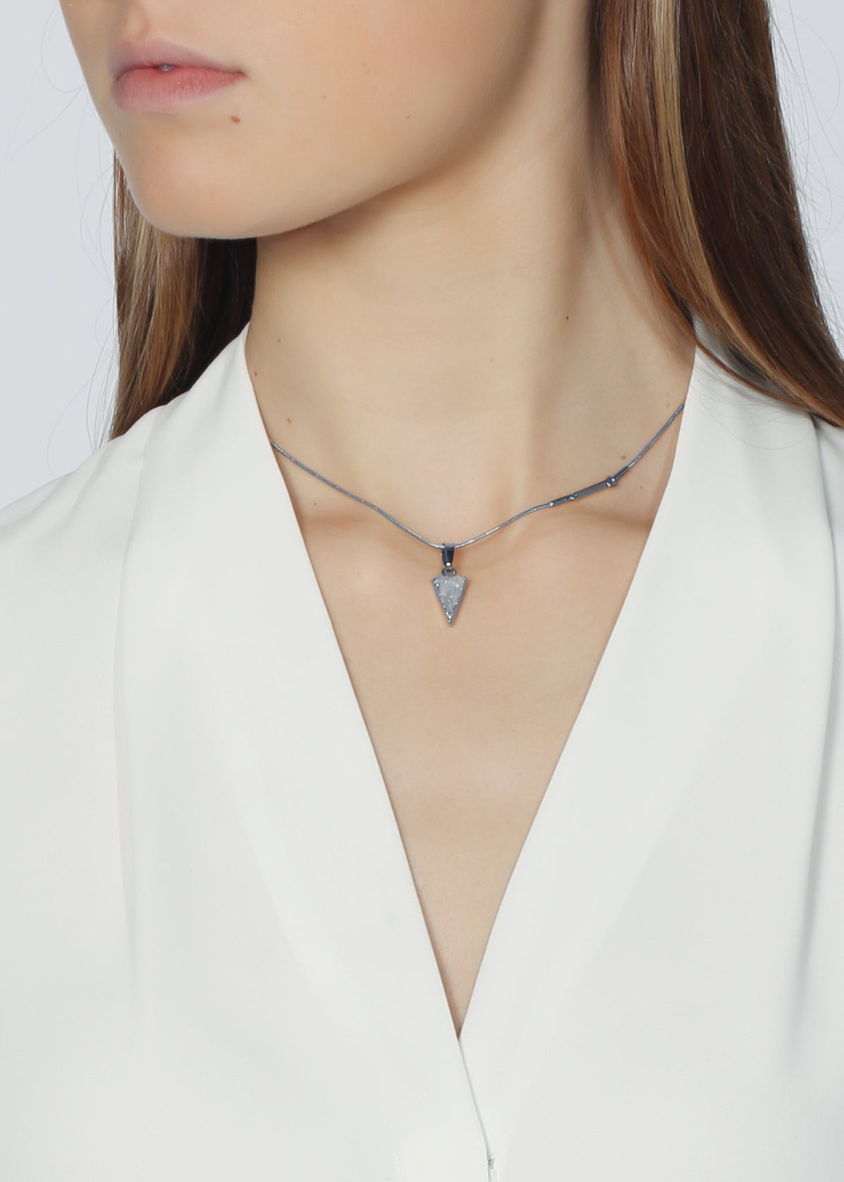 North Star necklace in steel - Rocking Vibe