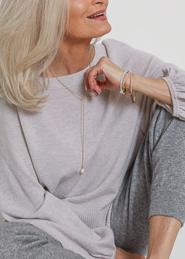 Nurture long diffuser necklace in gold - Rocking Vibe