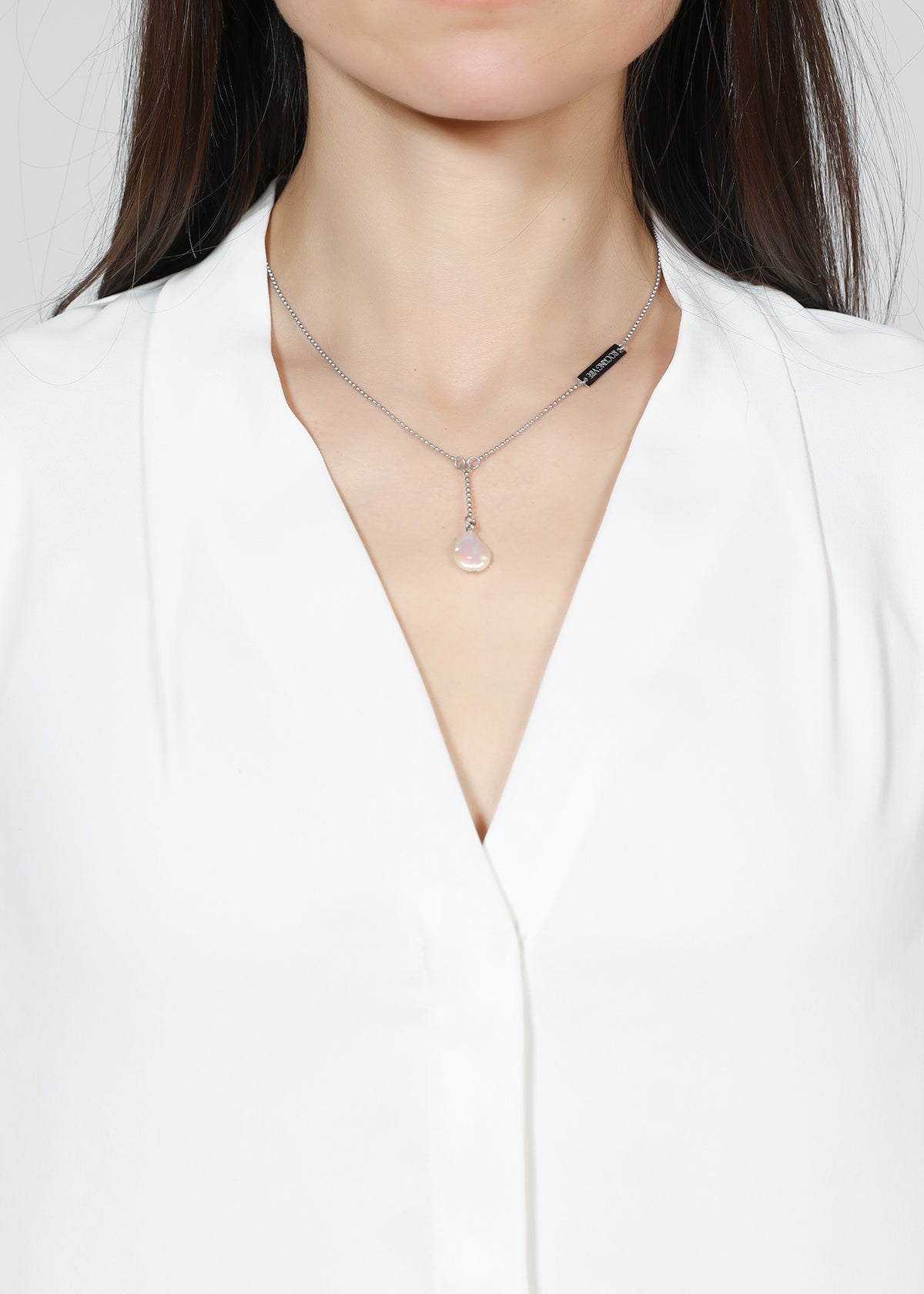 Nurture short diffuser necklace in steel - Rocking Vibe