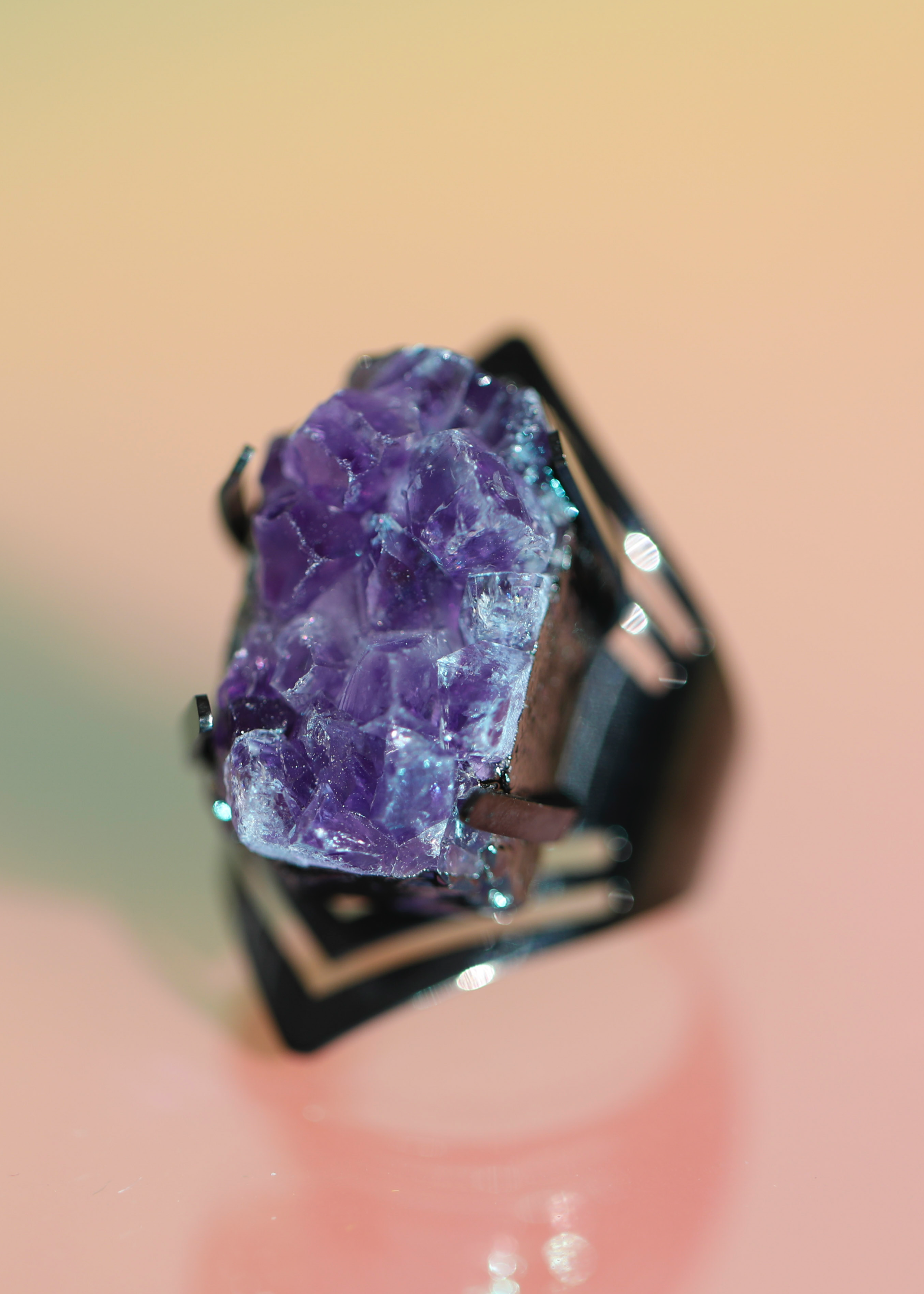 Rock Ring in gunmetal - Rocking Vibe