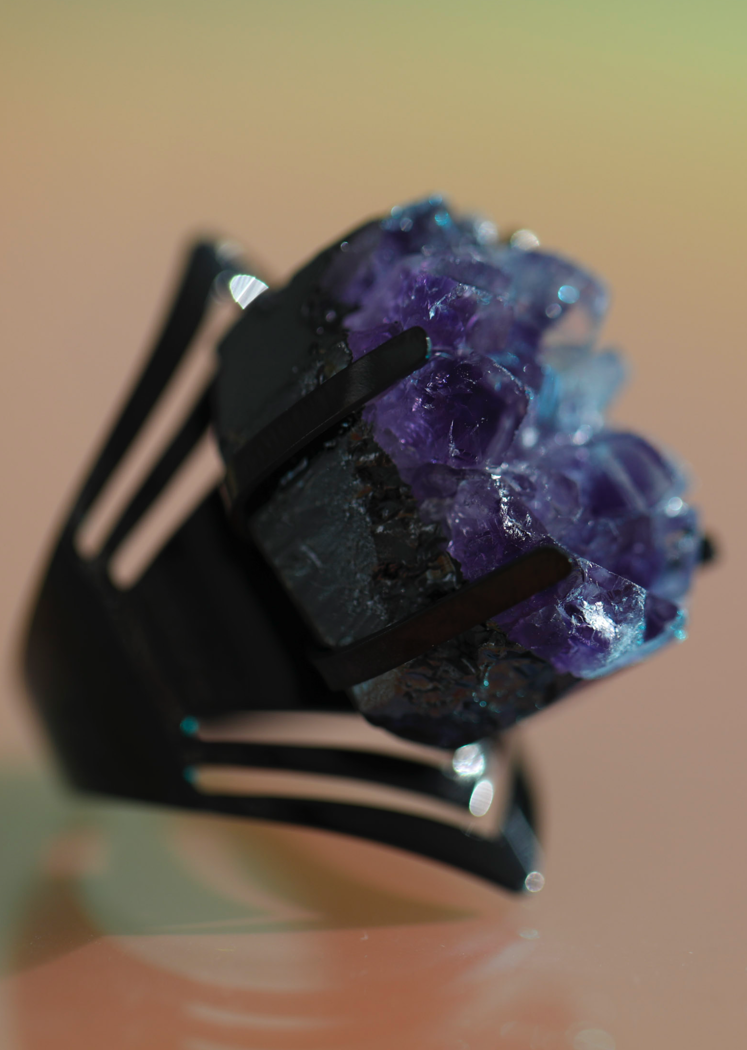 Rock Ring in gunmetal - Rocking Vibe