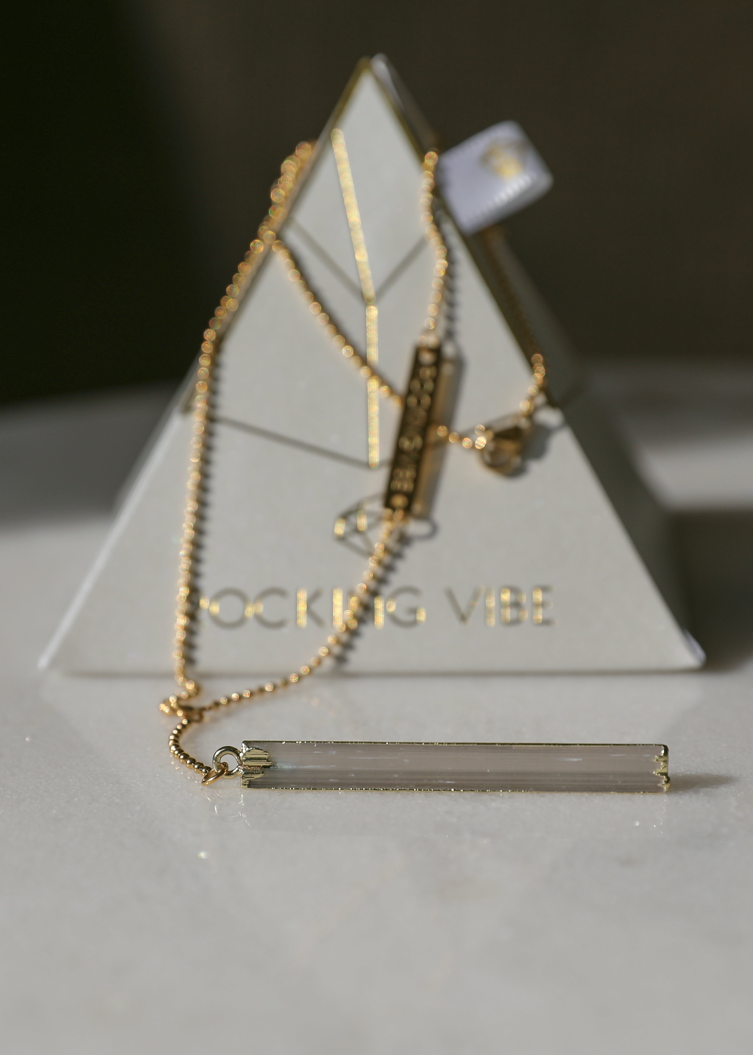 Selenite Drop - Be The Light necklace - Rocking Vibe