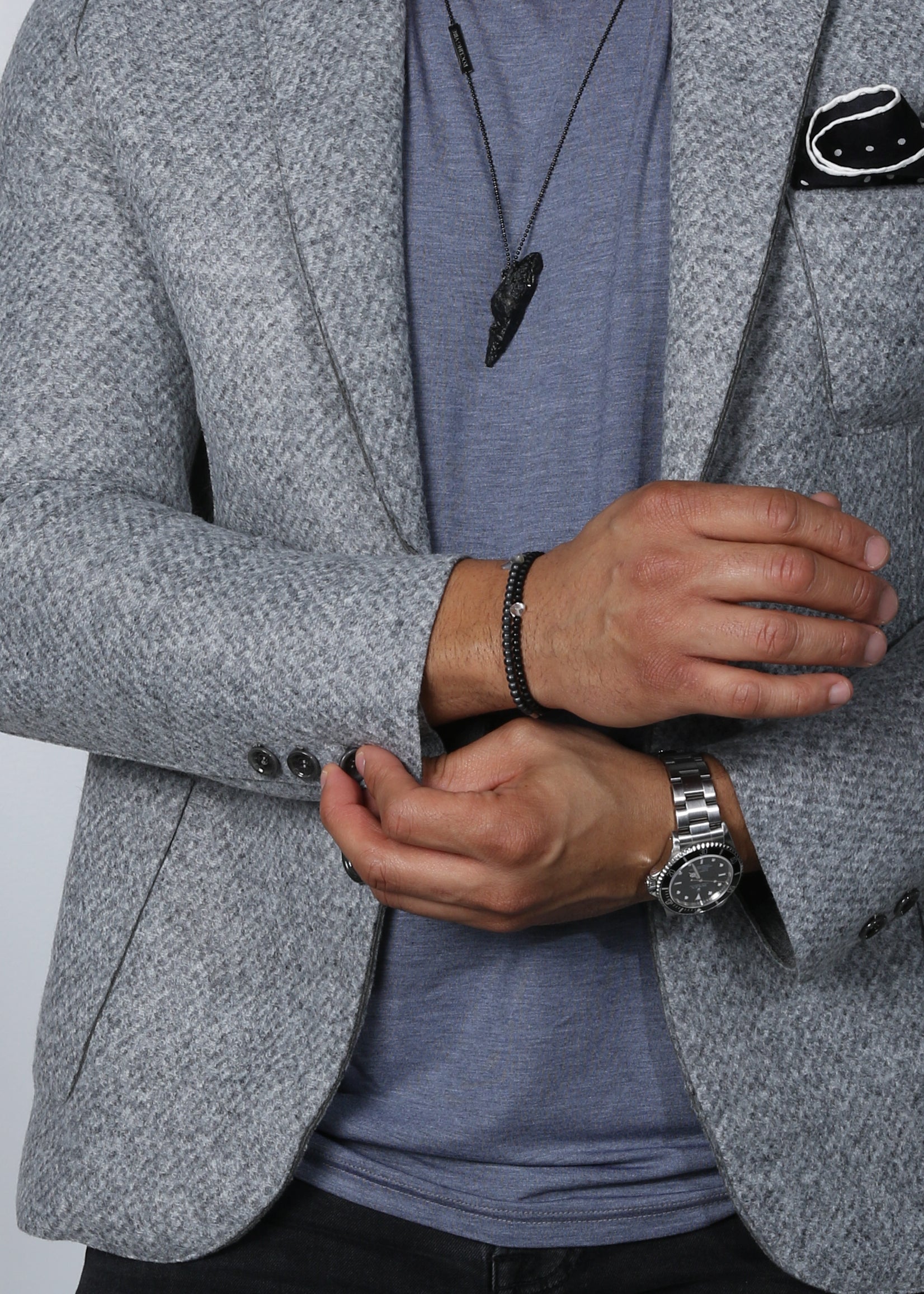 Soul Sparkle bracelet, black agate - Rocking Vibe