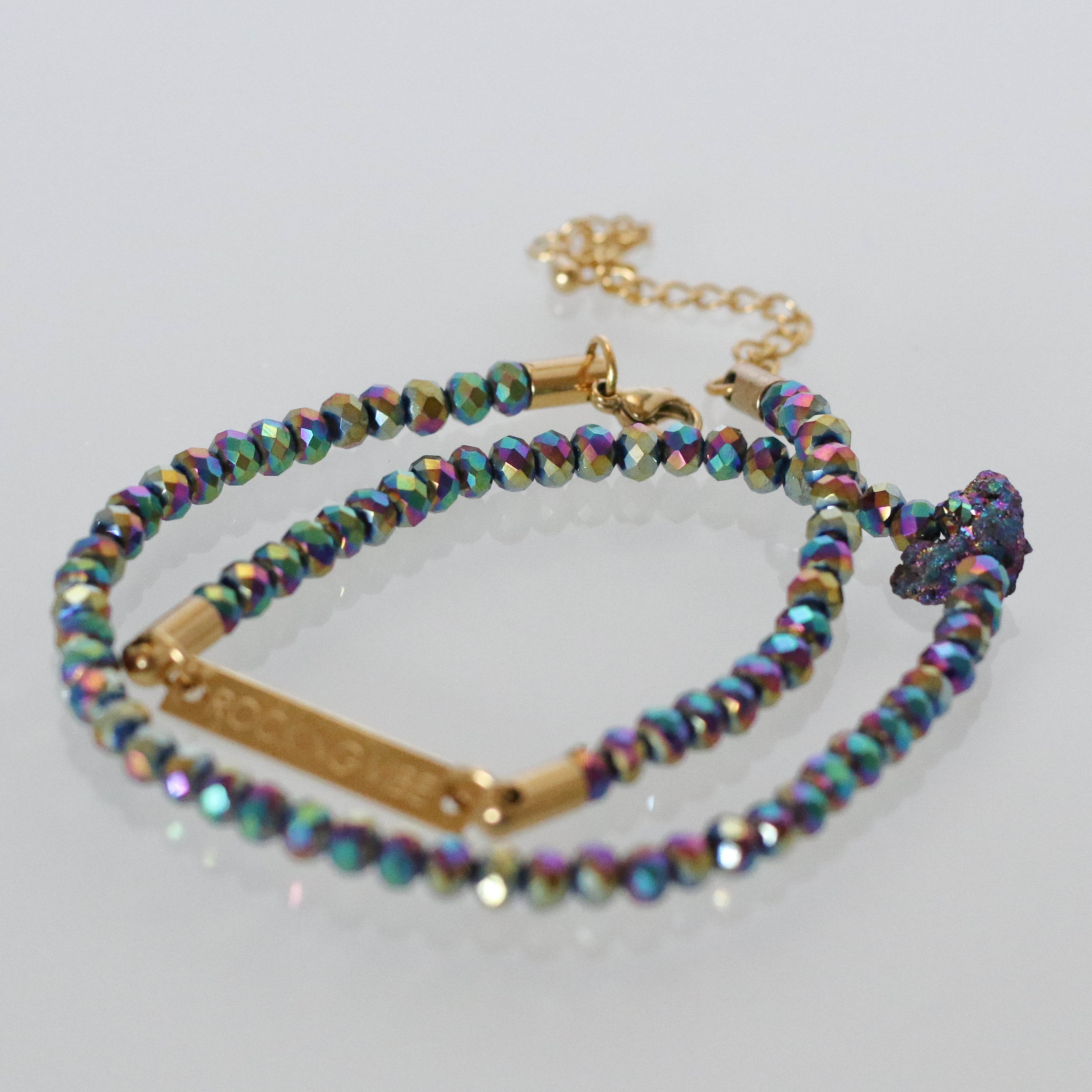 Soul Sparkle choker, rainbow - Rocking Vibe