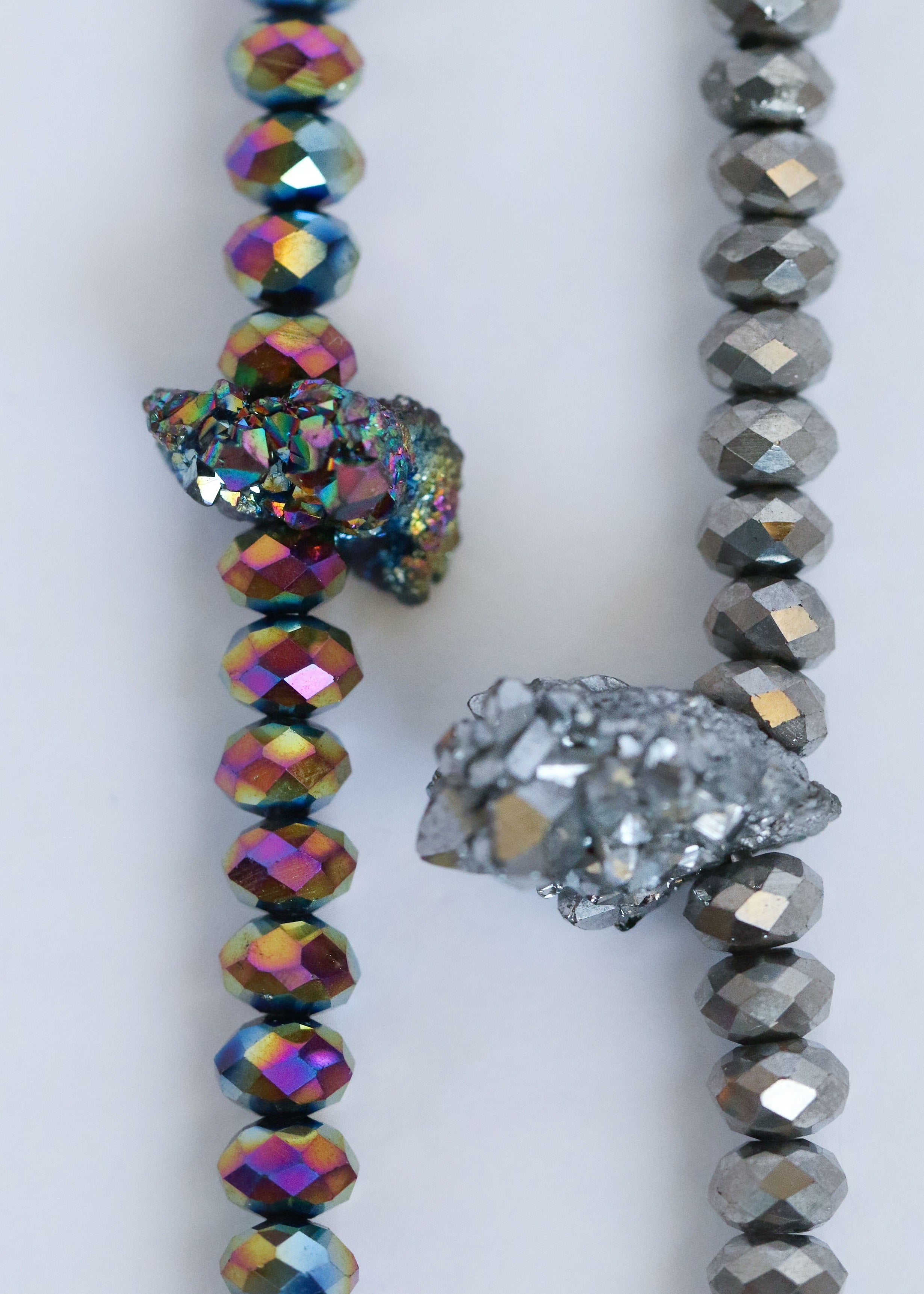 Soul Sparkle choker, rainbow, alternate view - Rocking Vibe
