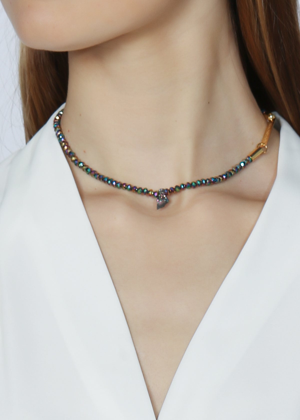 Soul Sparkle choker, rainbow - Rocking Vibe