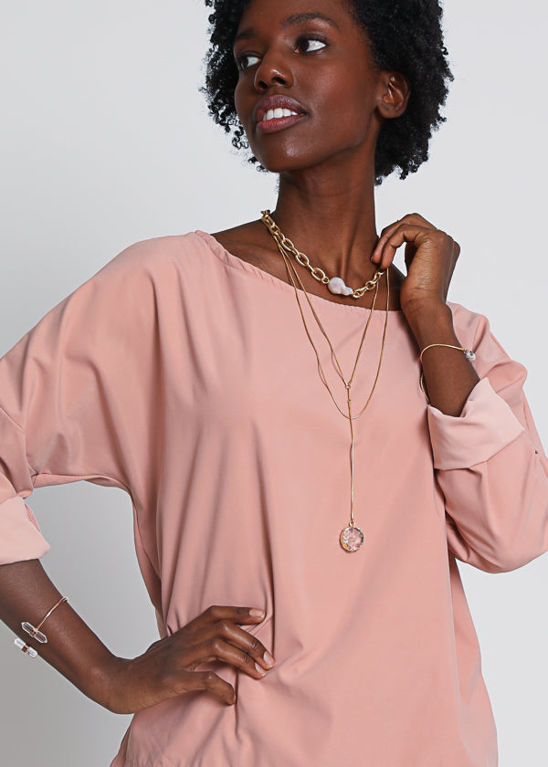 Sphere bracelet in rose gold, adjustable - Rocking Vibe
